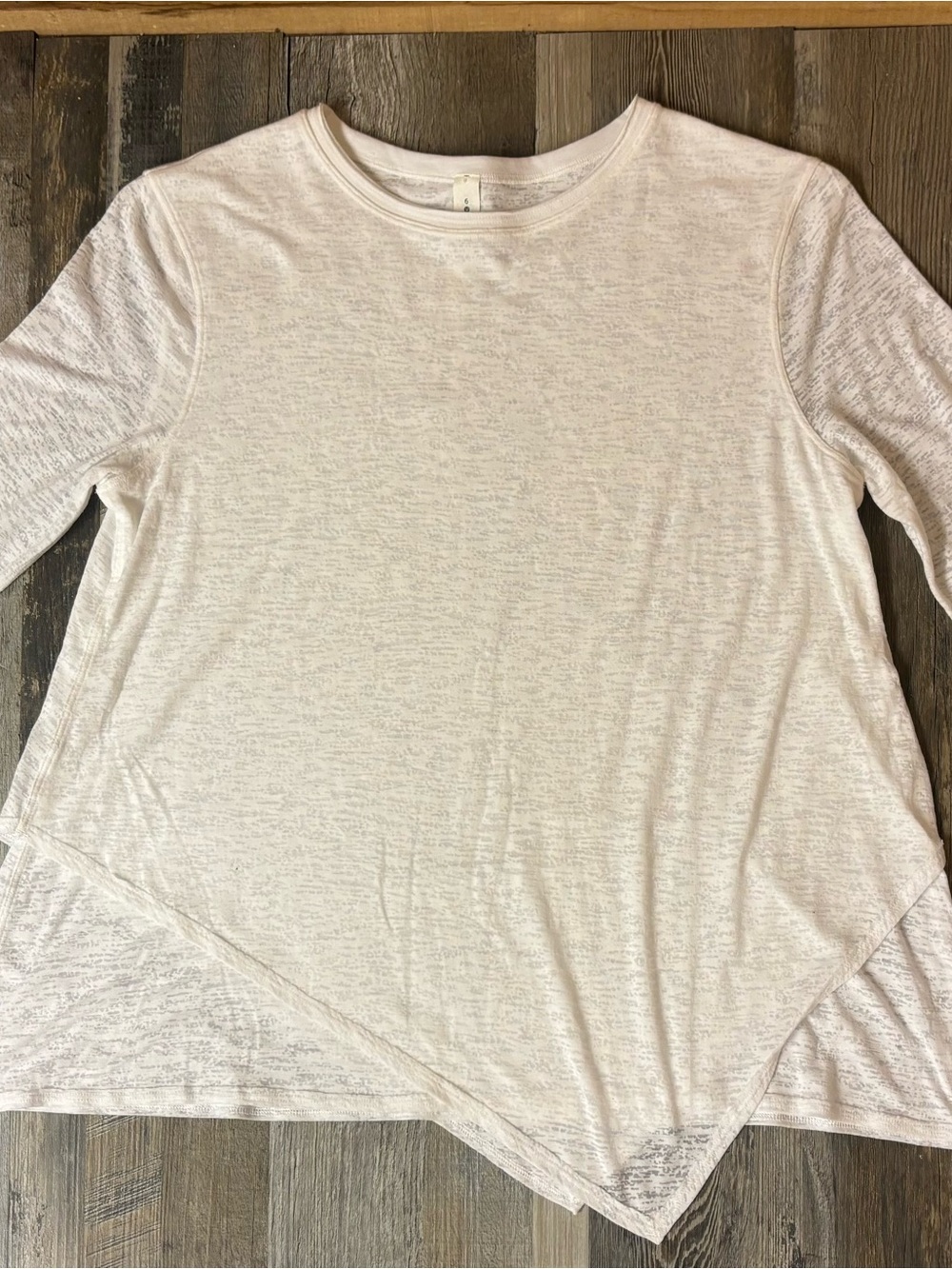 lululemon athletica Lightweight Long Sleeve Tee in Heathered White